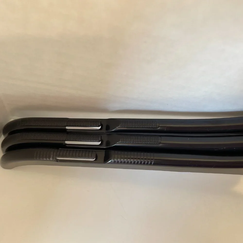 Norma Kamali Black Plastic Clothes Hangers Lot of 3 Boutique Retail Display 16